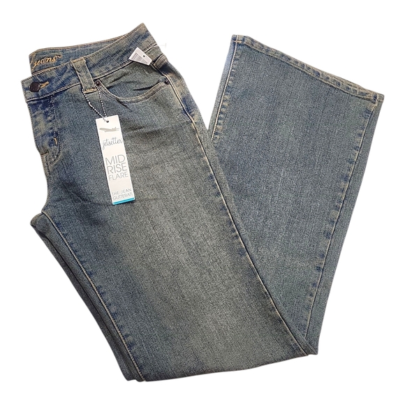 Wet Seal Women's Flare Jeans in Blue - Picture 1 of 14